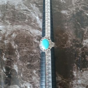 Vintage Sterling Silver Turquoise Women's Ring